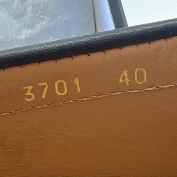 Versace Driver Medusa Shoes Vitello Black Leather Women Flats Size IT40 US10 - Picture 11 of 15